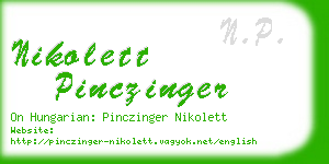 nikolett pinczinger business card